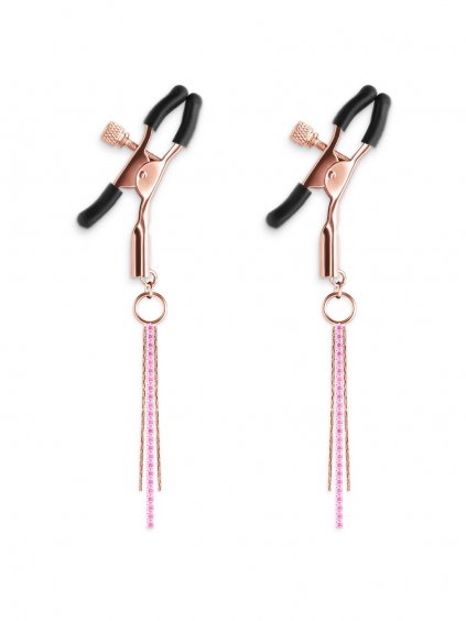 NS Novelties Bound Nipple Clamps D3 - Rose Gold