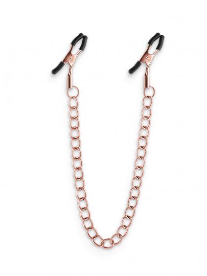 NS Novelties Bound Nipple Clamps DC2 - Rose Gold