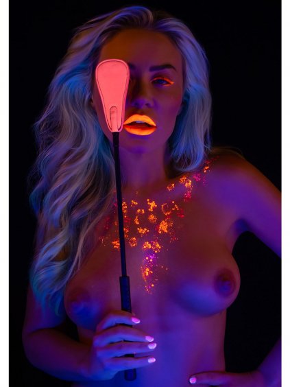 Taboom Glow In The Dark Riding Crop - Pink