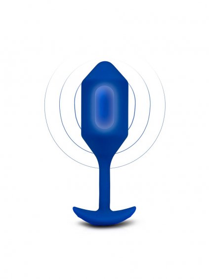 B-Vibe Vibrating Snug Plug 4 - Blue