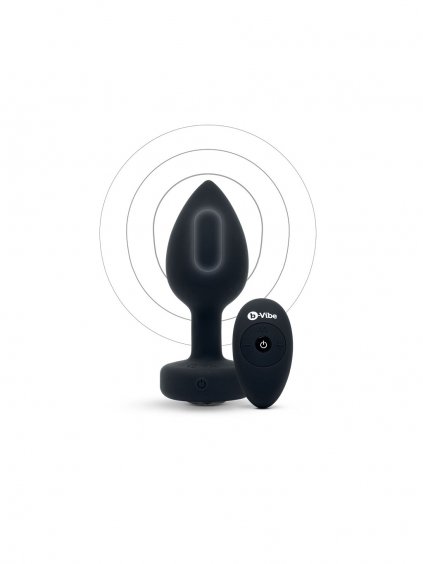 B-Vibe Vibrating Jewel Plug M/L - Black