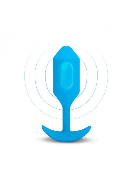 B-Vibe Vibrating Snug Plug L - Blue