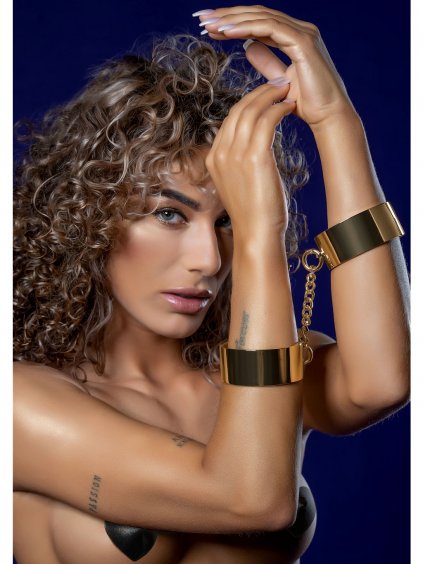 Taboom Dona Slave Wrist Cuffs - Rose Gold