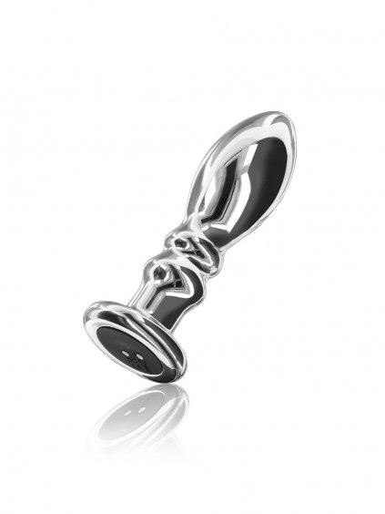 ToyJoy Buttocks Vibrating Metal Buttplug M - Silver