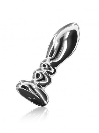 ToyJoy Buttocks Vibrating Metal Buttplug L - Silver