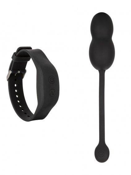 Remote Controlled Vibes CalExotics Wristband Remote Ultra-Soft Kegel - Black