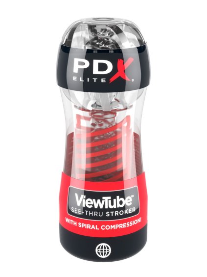 Pipedream PDX Elite Viewtube 2 - Transparentný