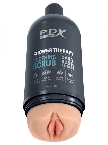 Pipedream PDX Plus Shower Therapy Kojący peeling – karnacja jasna