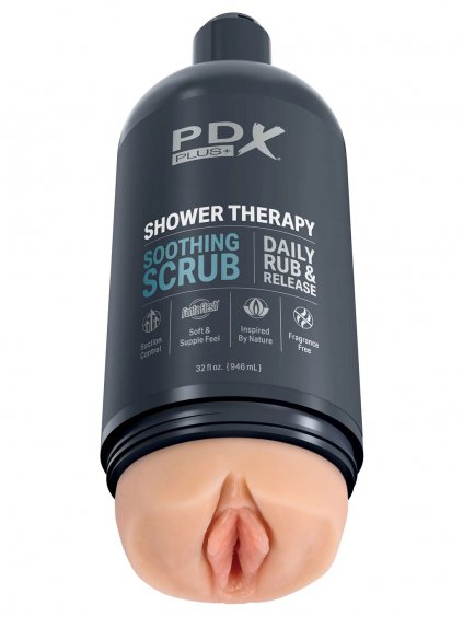 Pipedream PDX Plus Shower Therapy Soothing Scrub - Light skin tone