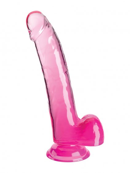 Pipedream King Cock Clear 9' Bälle - Rosa