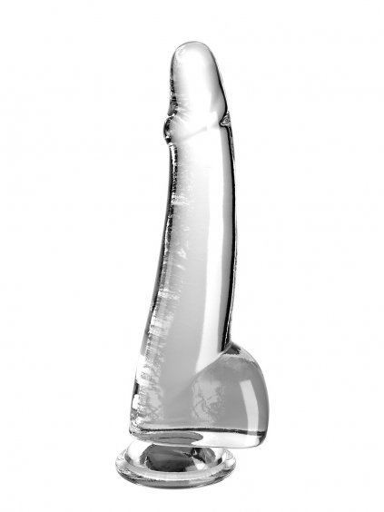 Pipedream King Cock Clear 10' Balls - Transparent