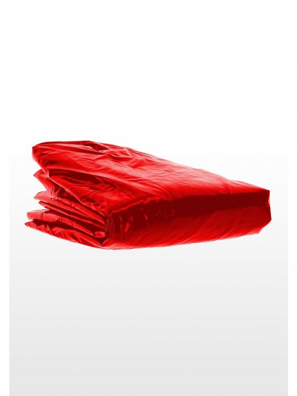 Taboom Bondage in Luxury Wet Play Queen Size Bedsheet - Red