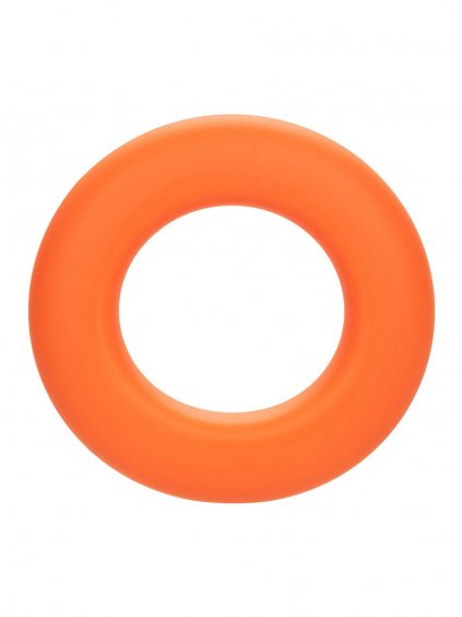 CalExotics Alpha Liquid Silicone Prolong Large Ring - Orange