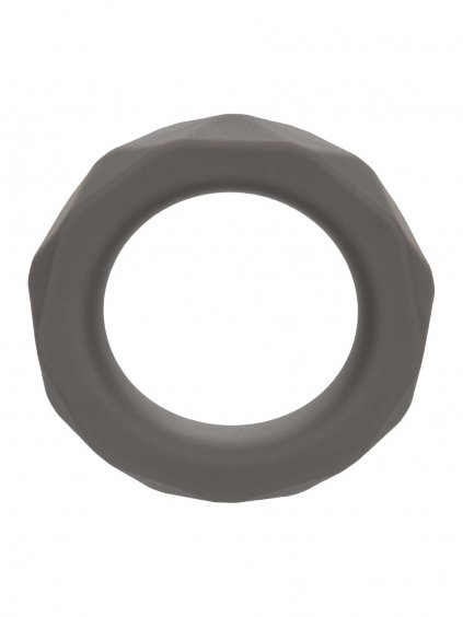 CalExotics Alpha Liquid Silicone Prolong Prismatic Ring - Grey