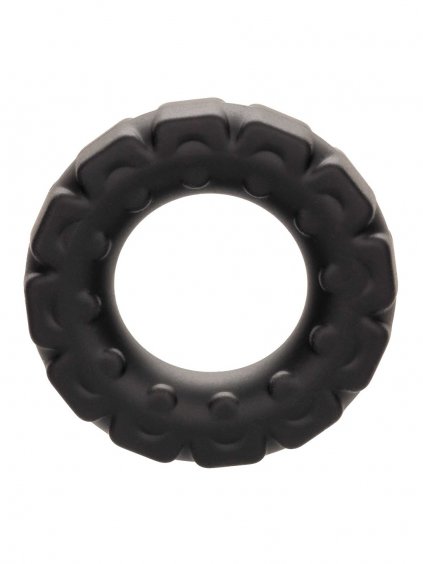 CalExotics Alpha Liquid Silicone Prolong Tread Ring - Black