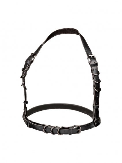 CalExotics Euphoria Collection Plus Size Halter Buckle Harness - Black