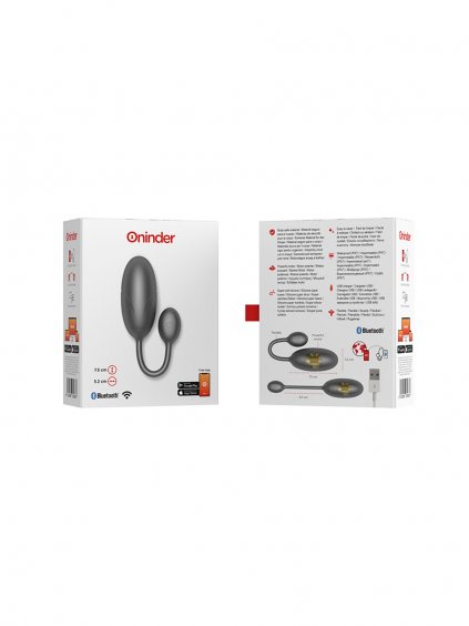 Oninder Tokyo Vibrating Egg + App - Black