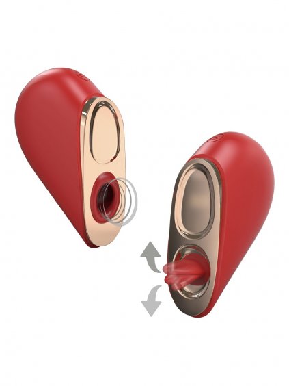 Stymulator 2 w 1 Xocoon Heartbreaker - czerwony