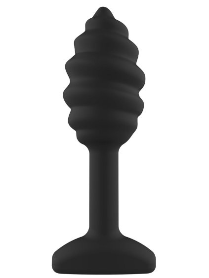 ToyJoy Anal Play Swirl Anal Plug - Black
