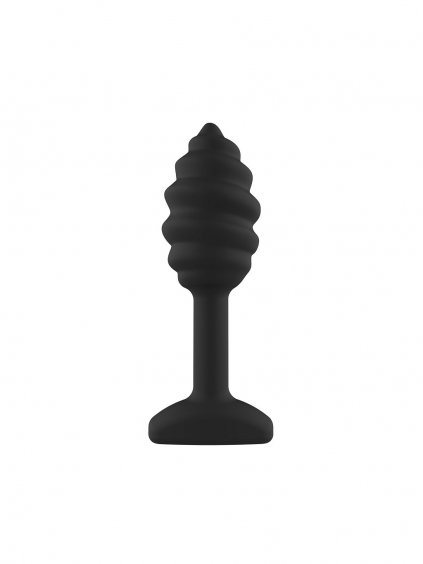 ToyJoy Anal Play Swirl Anal Plug - Black