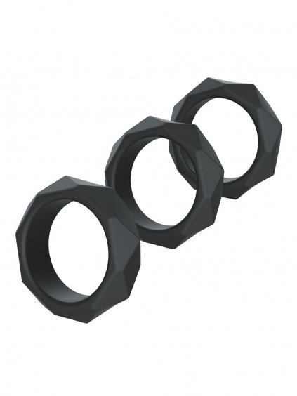 Hidden Desire Extrem schweres C-Ring-Set - Schwarz