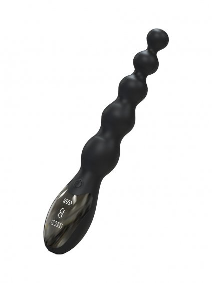 Hidden Desire Extreme Beaded Anal Power Vibrator - Black