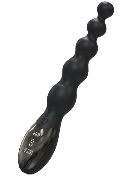 Hidden Desire Extreme Beaded Anal Power Vibrator - Schwarz