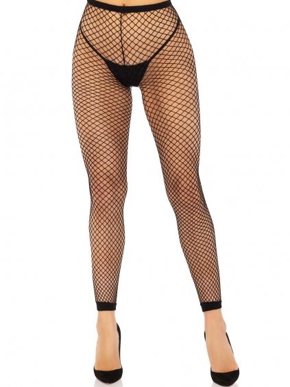 Leg Avenue Industrial Net footless tights - Black - O/S