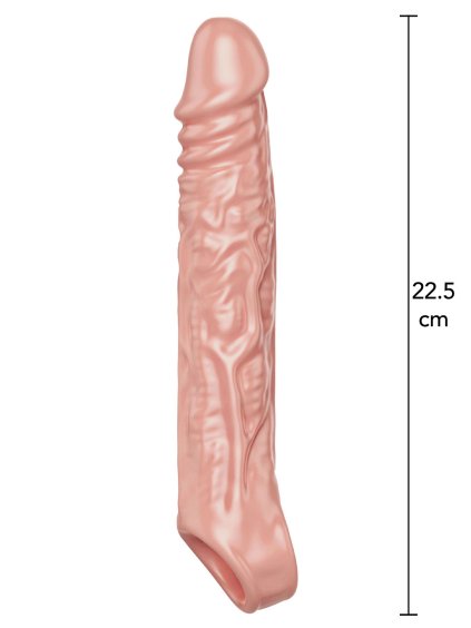 ToyJoy Get Real Extension Sleeve XLarge - Svetlá farba pokožky