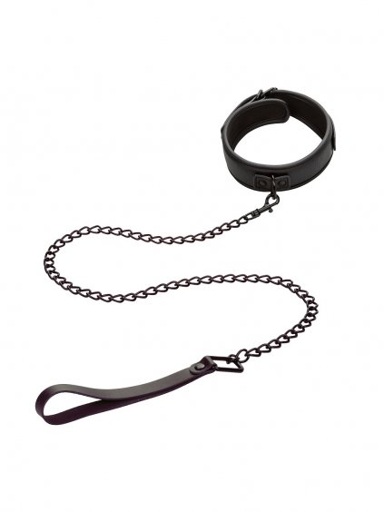 CalExotics Nocturnal Collection Collar & Leash - Black