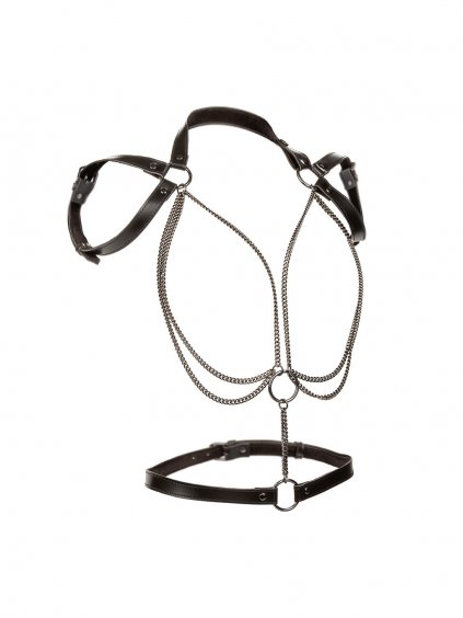 CalExotics Euphoria Collection Halfter mit mehreren Ketten, Schwarz