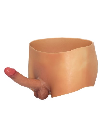 Hidden Desire Alter Ego Boxershort With Penis (18 cm) - Jasny odcień skóry - S/M