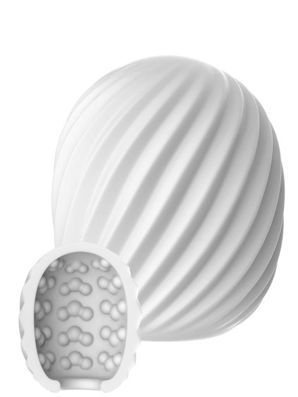 ToyJoy Hero Mini Masturbator Spiral - White