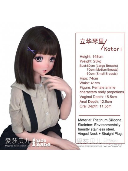5446 21 elsababe sex dolls tachibana kotori 148cm anime platinum silicone sex doll