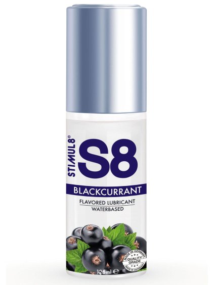 Stimul8 S8 WB Flavored Lube 125ml / lubricating gel 125ml - black currant