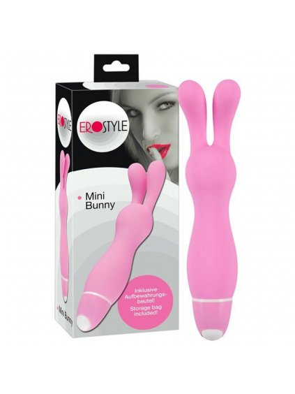 7930 1 erostyle mini bunny rosa silikonovy vibrator