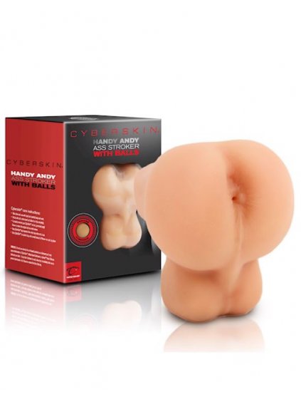 8062 2 topco handy andy cyberskin ass stroker with balls light realisticky masturbator