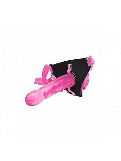 Climax® Strap-on Pink Ice Dong & Harness set / Strap-on Set