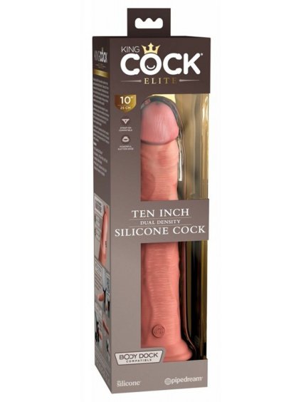 Pipedream King Cock Elite - 10“ Dual Density Silicone Cock