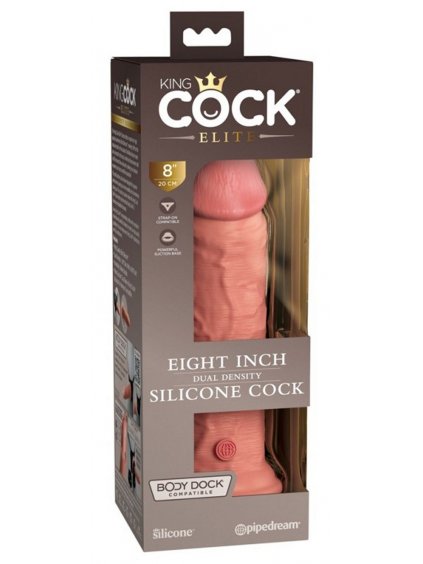 8968 5 pipedream king cock elite 8 dual density silicone cock