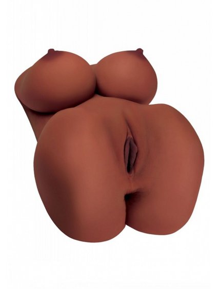 9034 6 pipedream pdx plus ez bang torso brown skin tone