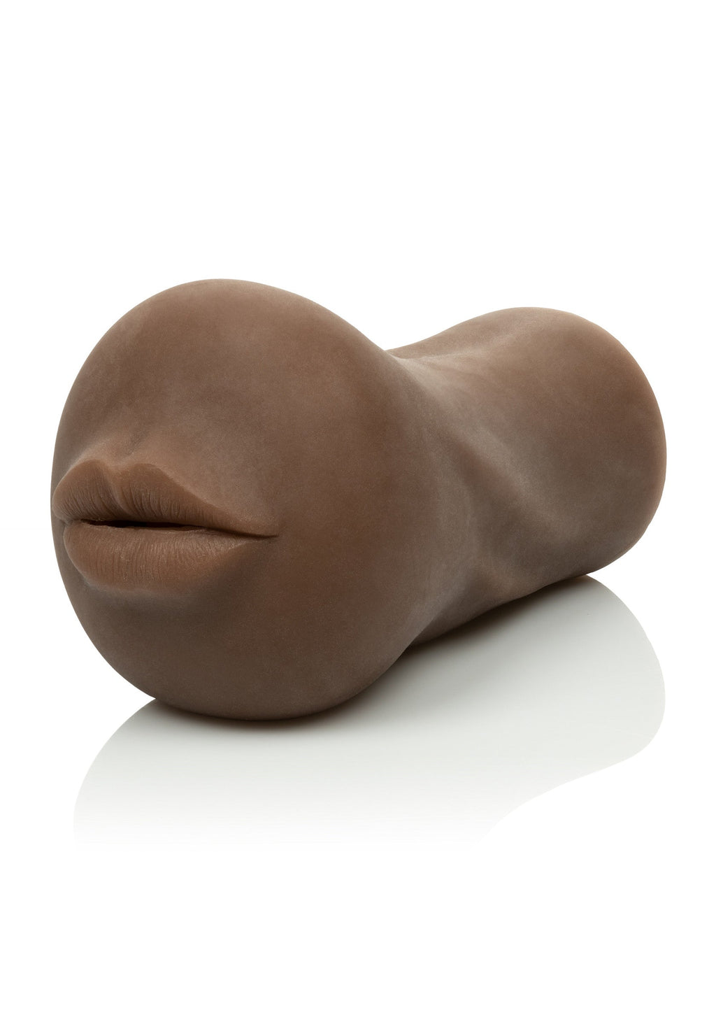 California Exotic Novelties CalExotics - Stroke It Mouth / masturbátor pro muže - realistická ústa - Brown skin tone