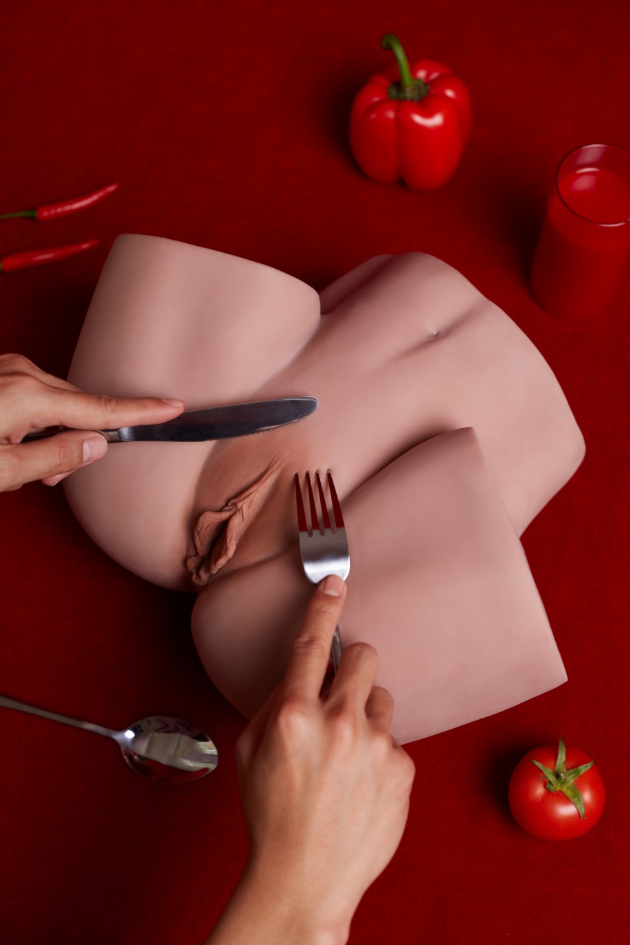 Climax-Doll realistické torzo - R4 CLM - Black