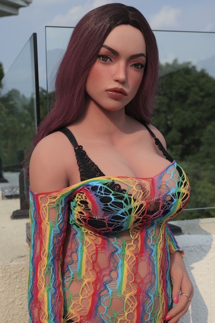 Climax-Doll FD 155cm Realistická panna sexdolls - TPE tělo, silikonová hlava