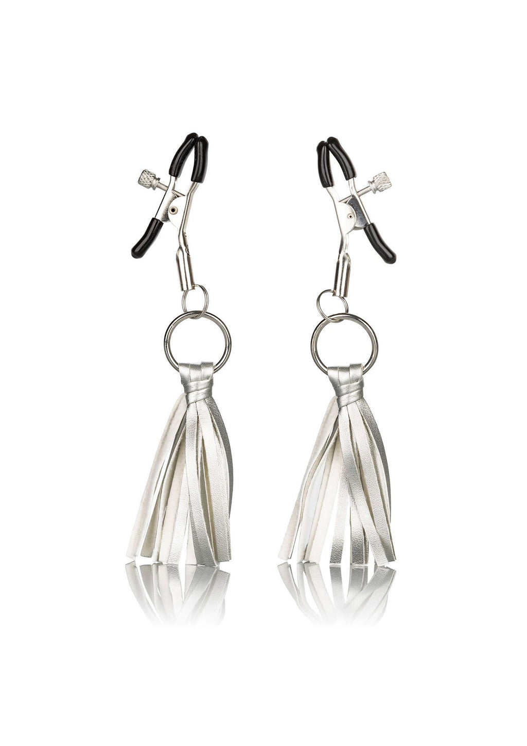 CalExotics Nipple Play Playful Tassels Nipple Clamps - Silver