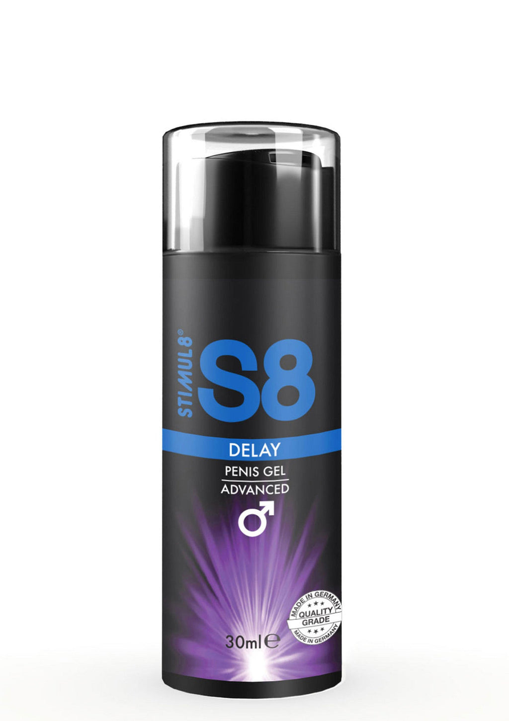 Stimul8 S8 S8 Delay Penis Gel 30ml - Natural