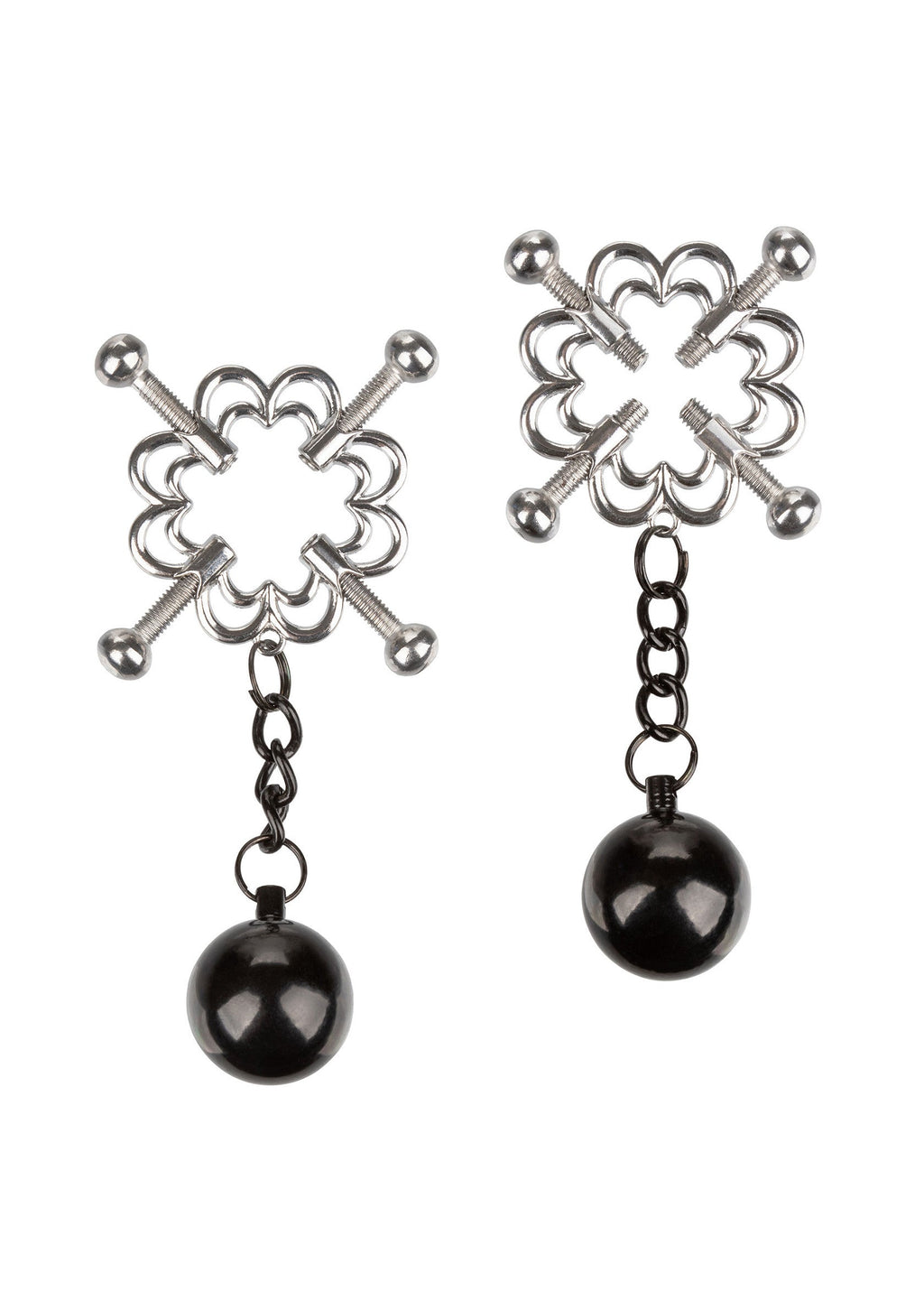 CalExotics Nipple Play 4-Point Weighted Nipple Press - Metal
