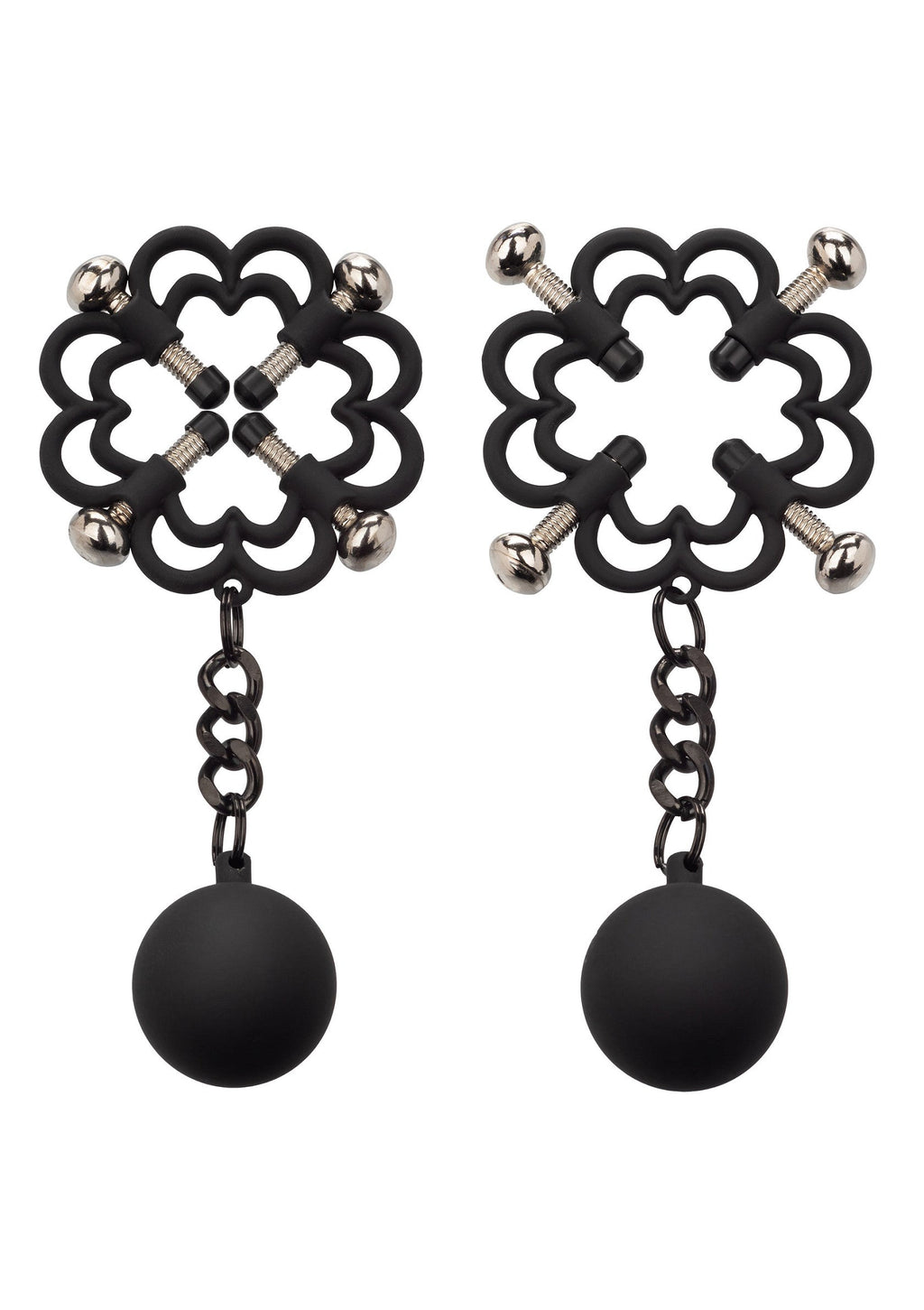 CalExotics Nipple Play Weighted Nipple Press - Metal