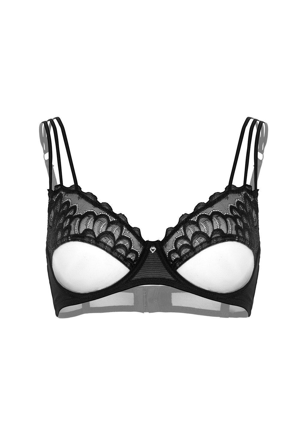 Daring Intimates Day & Night Unlined bra w faux underbust - Black - 80D