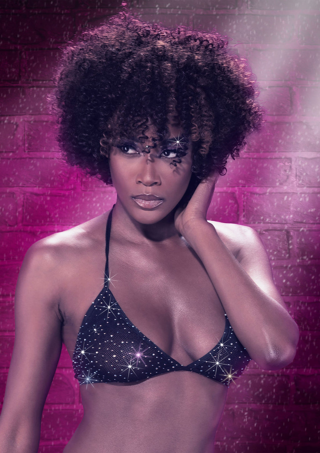 CalExotics Radiance Triangle Bikini Top - Black - O/S